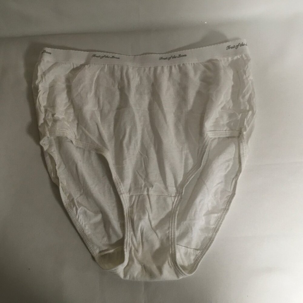 Vintage Fruit Of The Loom Panties Underwear Size 8 Pair Of 2 Cotton Granny Style